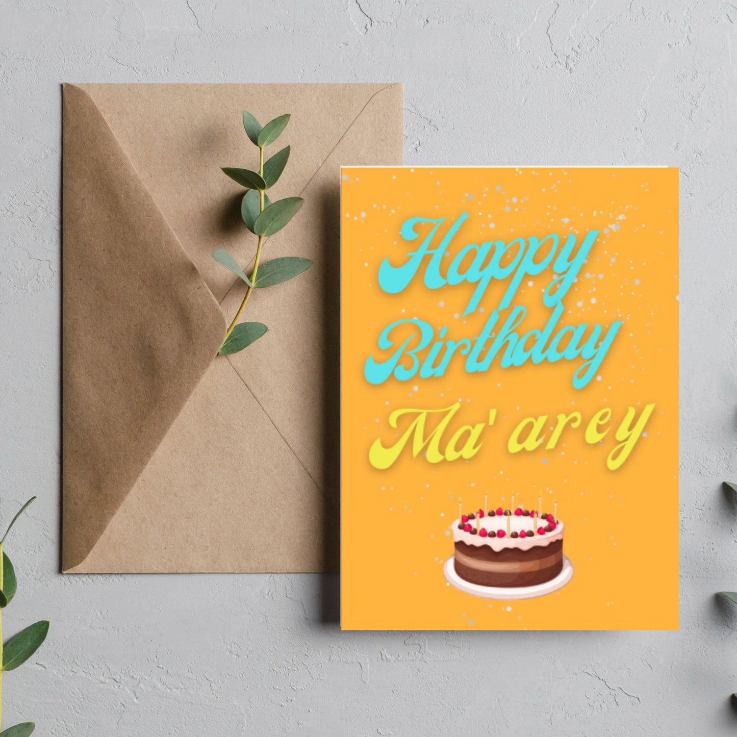 Happy Birthday Ma'arey Honey Card